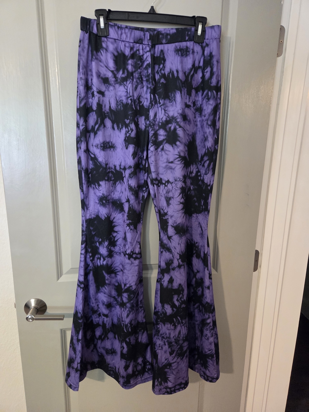Tie Dye Bell Bottoms Purple And Black